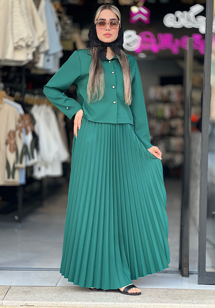 ست کت دامن پلیسه کد 102